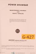 Gorton-Gorton 0-16-A, Mill and Duplicator Machine, Maintenance and Parts Manual 1954-0-16-A-05